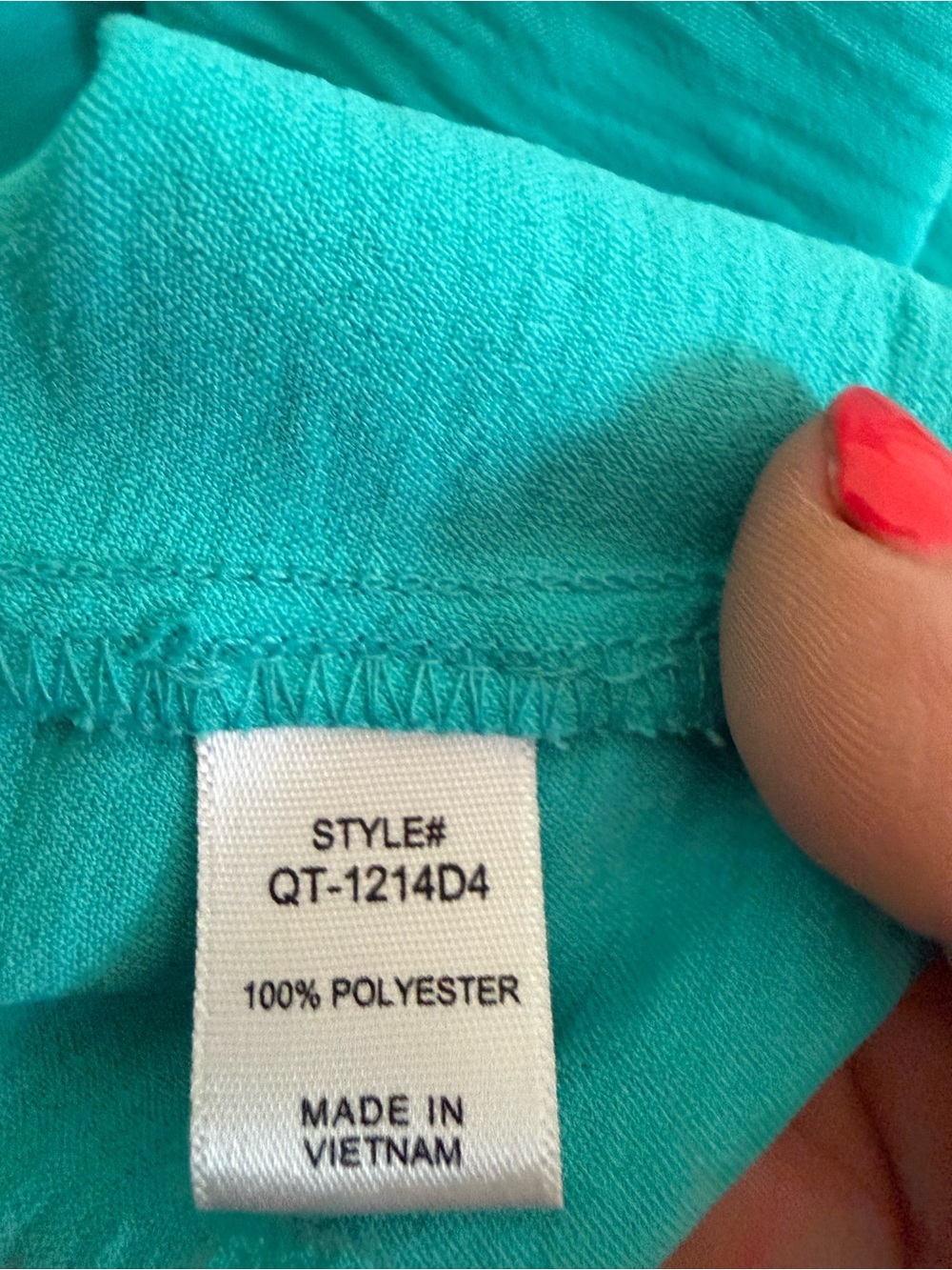 V-Neck Lightweight Women's Top in Turquoise ZENANA XL - Picture 2 of 8